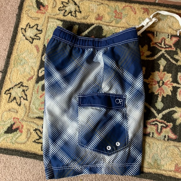 Ocean Pacific OP Sz L Swim board surf shorts - Picture 11 of 11